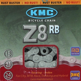 KMC chain Z8.3 6/7/8 speeds 114L gray