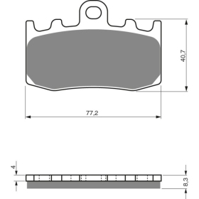 GOLDFREN Brake Pads 196 S3 Bmw