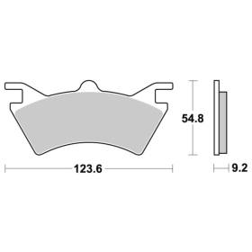 Sbs Brakepads 757ATS Sintered POLARIS SPORTSMAN