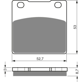 GOLDFREN Brake Pads 016 S3 Kawasaki / Suzuki