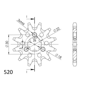 Supersprox / JT Front sprocket 1445.13 SC