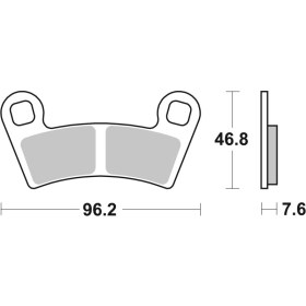 Sbs Brakepads 898SI Sintered Offroad POLARIS OUTLAW / RANGER / RZR 