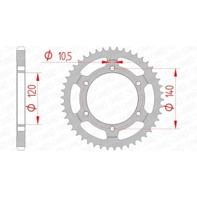 AFAM Steel Standard Rear Sprocket 14507 - 525 SUZUKI GSX-R 600/750 1998-2000