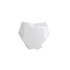 UFO Front number plate KTM SX / SXF 125-450 white