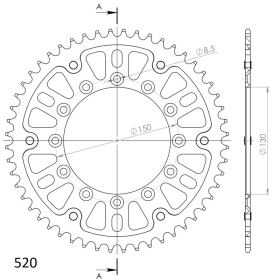 Supersprox Stealth Rear sprocket Blue 52t  