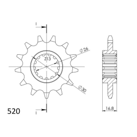 Supersprox Front sprocket 1269.14 14t