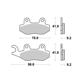 Sbs Brakepads 163HF Ceramic HONDA REBEL