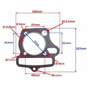 Cylinder gasket set chinese models