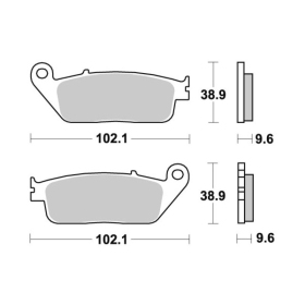 Sbs stabdžių trinkelės 630LS Sintered HONDA / INDIAN / TRIUMPH / VICTORY