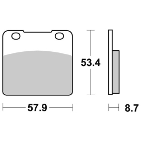 Sbs Brakepads 577LS Sintered SUZUKI VS INTRUDER