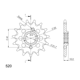 Supersprox Front sprocket 308.15