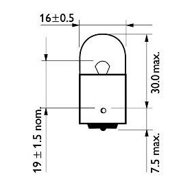 Philips bulb 12V 10W BA15s