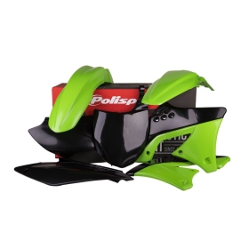 Polisport plastikų komplektas Kawasaki KX250F (2009-2012) Žalia / Juoda