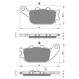 GOLDFREN Brake Pads 155 S3 HONDA Nss Forza