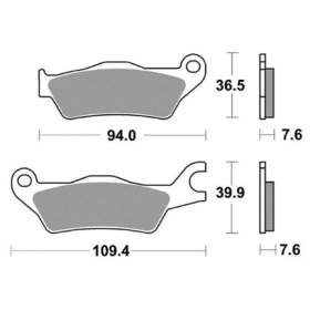 Sbs Brakepads 951RS Racing Sintered SUZUKI GSX-R / GSX-S