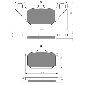 GOLDFREN Brake Pads 037 S3 Kawasaki