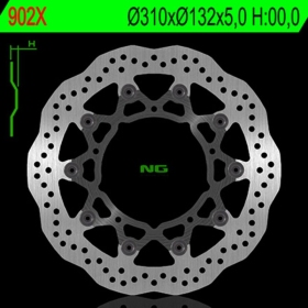 NG BRAKES 902X Wave Floating Brake Disc YAMAHA FZ8 / XT / YZF-R1 / YZF-R6 600-1200 05-21