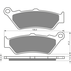 GOLDFREN Brake Pads 106 AD Aprilia / Bmw / Ducati / Honda / Ktm / Yamaha