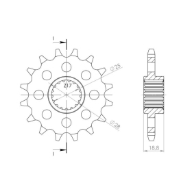 Supersprox Front sprocket 704.16