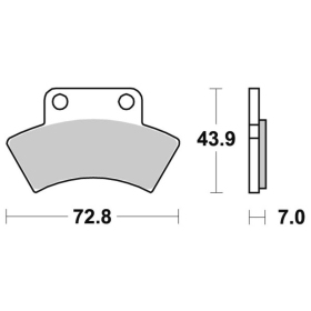 Sbs Brakepads 717ATS Sintered POLARIS