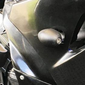 GBRACING Bullet Right Crash Protectors Black Suzuki GSX-R1000