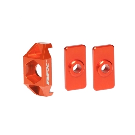 RFX Pro Rear Axle Adjuster Blocks Orange KTM SX 50cc 2009-2019