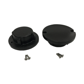 JetPort bolt in caps black 2pcs