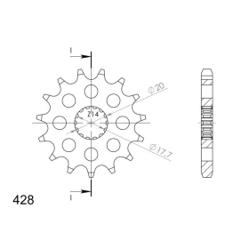 Supersprox Front sprocket 558.16 16t