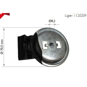 Engine support rubber Upper for Lombardini LDW502 engines