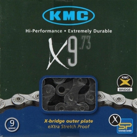 KMC chain X9 9 speeds 114L gray