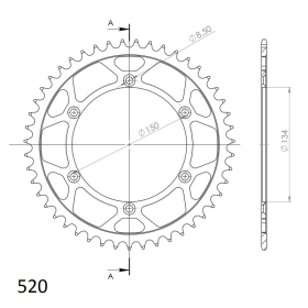 Supersprox Rear sprocket 460.52 52t