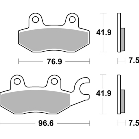 Sbs Brakepads 955RS Racing Sintered KAWASAKI