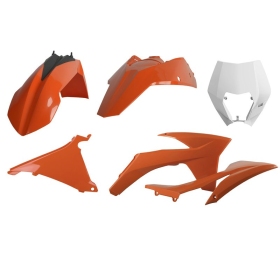 Polisport plastic Kit KTM EXC / EXC-F / XC-W / XCF-W (2012-2013) Orange / White