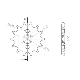 Supersprox / JT Front sprocket 249.14 14t