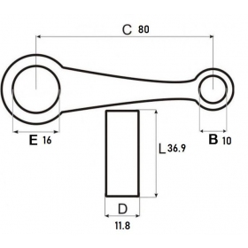 Connecting rod YAMAHA SA50