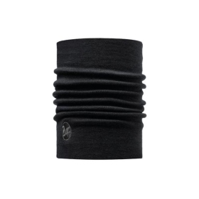 BUFF Heavyweight Merino Wool Solid Black Neck Tube