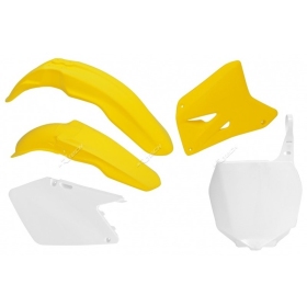 RACETECH Plastic Kit (2009) Suzuki RM125/250 Yellow/ White