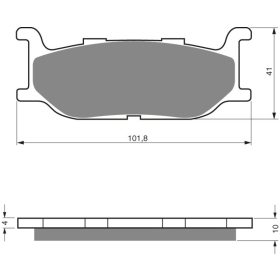 GOLDFREN Brake Pads 048 AD Yamaha