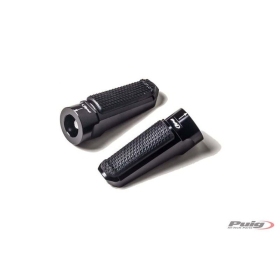 Puig Rear Sets Racing+Rubber Black