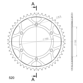 Supersprox Rear sprocket 251.48 48t