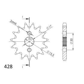 Supersprox / JT Front sprocket 1257.15