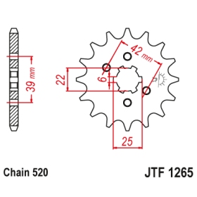 Supersprox / JT Front sprocket 1265.12 12t