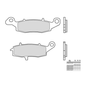 BREMBO Street Sintered Metal Brake pads KAWASAKI / SUZUKI 125-1700cc 1995-2024