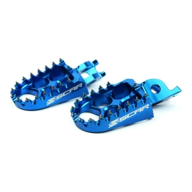 Scar footpegs Honda / Kawasaki  Blue