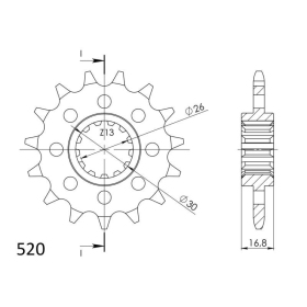 Supersprox Front sprocket 1269.16