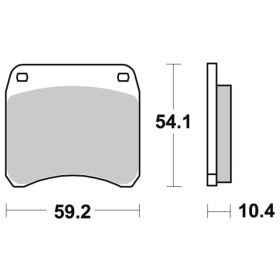 Sbs Brakepads 523HF Ceramic TRIUMPH