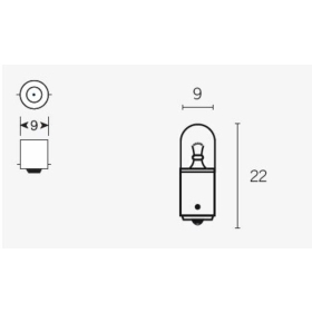 V PARTS T85 lemputės 6V 4W 10vnt