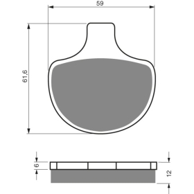 GOLDFREN Brake Pads 057 AD HARLEY-DAVIDSON