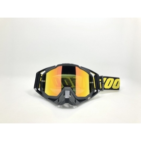Off road 100% RACE BLACK goggles 
