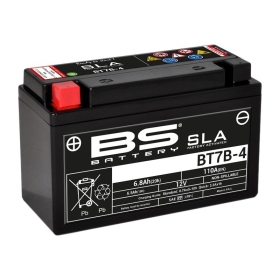 BS BATTERY SLA Battery Maintenance Free Factory Activated - BT7B-4 12V 6.5AH